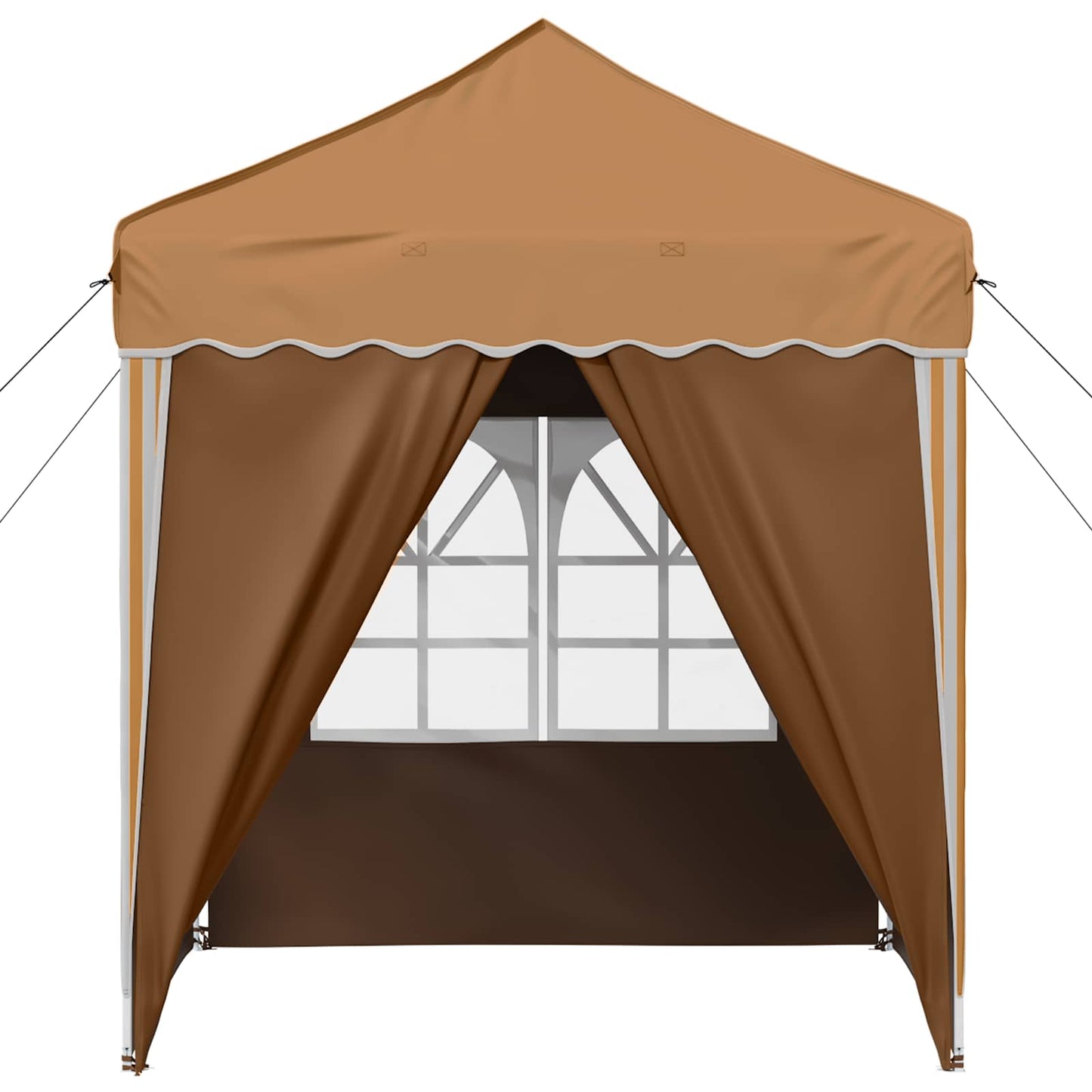 vidaXL Pop-up Party Tent 195 x 195 x 245 cm Beige Oxford Fabric - 12627