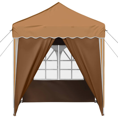 vidaXL Pop-up Party Tent 195 x 195 x 245 cm Beige Oxford Fabric - 12627