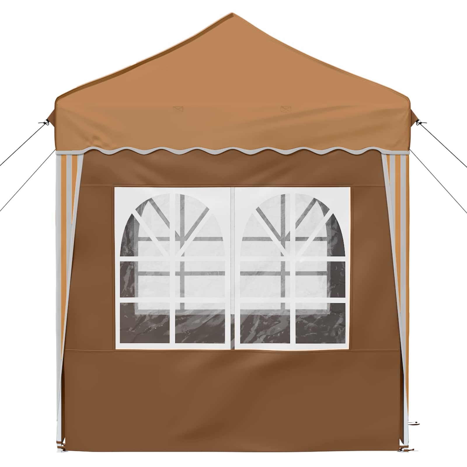 vidaXL Pop-up Party Tent 195 x 195 x 245 cm Beige Oxford Fabric - 12627