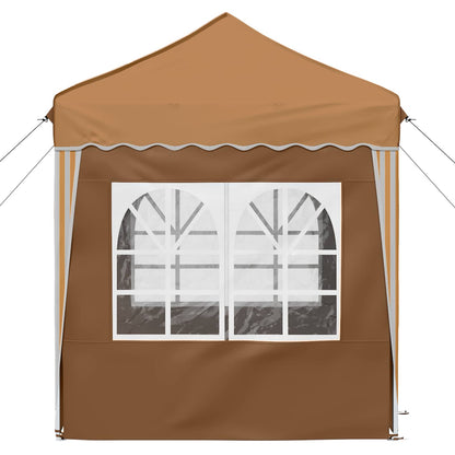 vidaXL Pop-up Party Tent 195 x 195 x 245 cm Beige Oxford Fabric - 12627