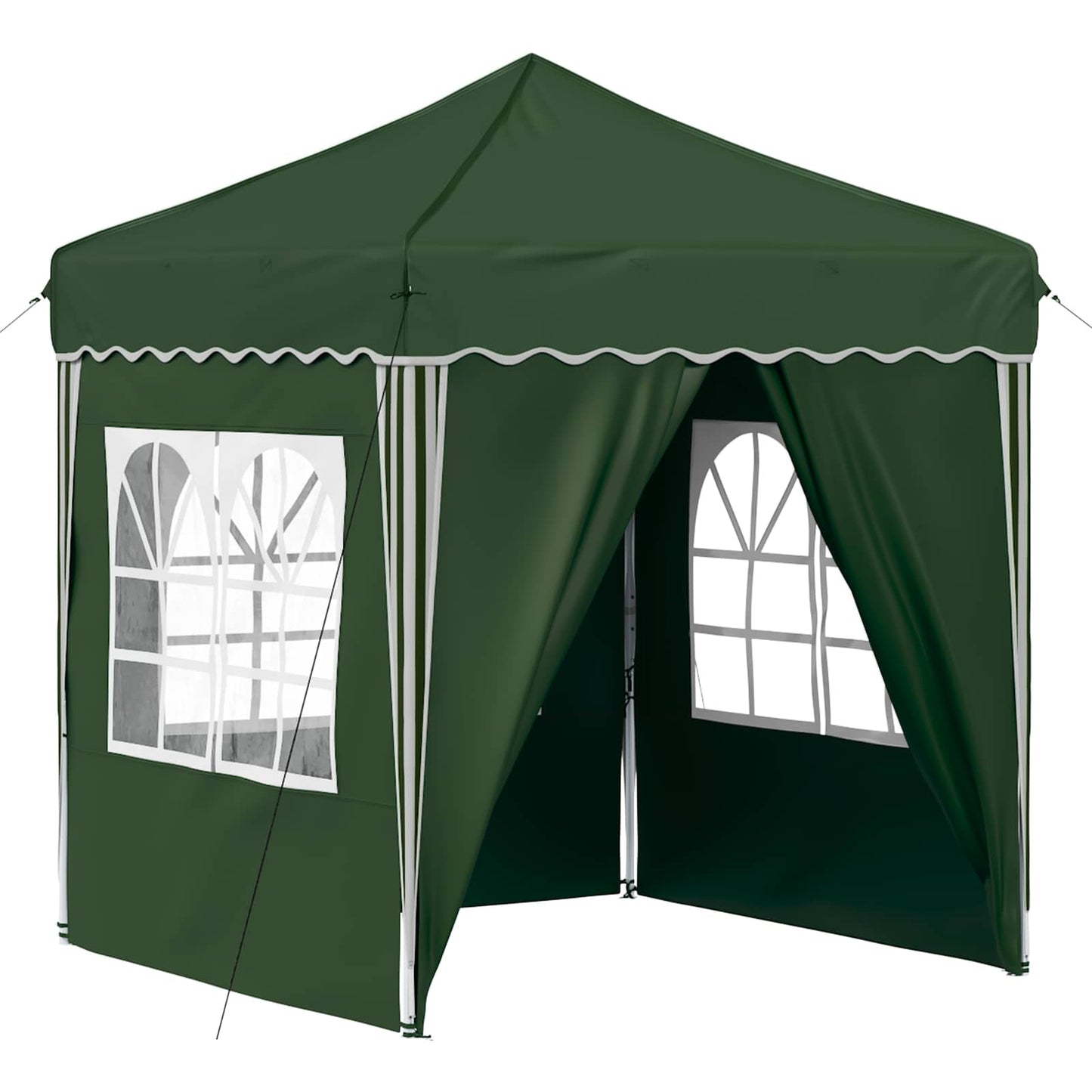 vidaXL Pop-up Party Tent 195 x 195 x 245 cm Green Oxford Fabric - 12628