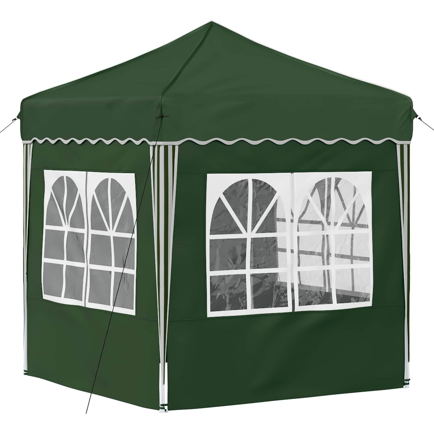 vidaXL Pop-up Party Tent 195 x 195 x 245 cm Green Oxford Fabric - 12628