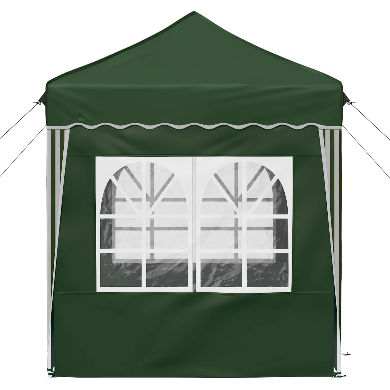 vidaXL Pop-up Party Tent 195 x 195 x 245 cm Green Oxford Fabric - 12628