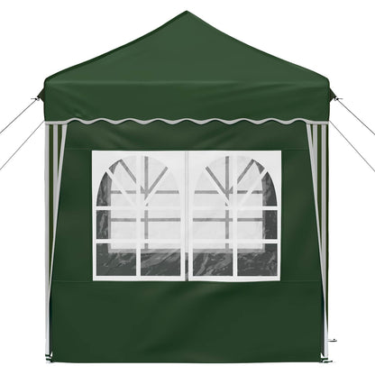 vidaXL Pop-up Party Tent 195 x 195 x 245 cm Green Oxford Fabric - 12628