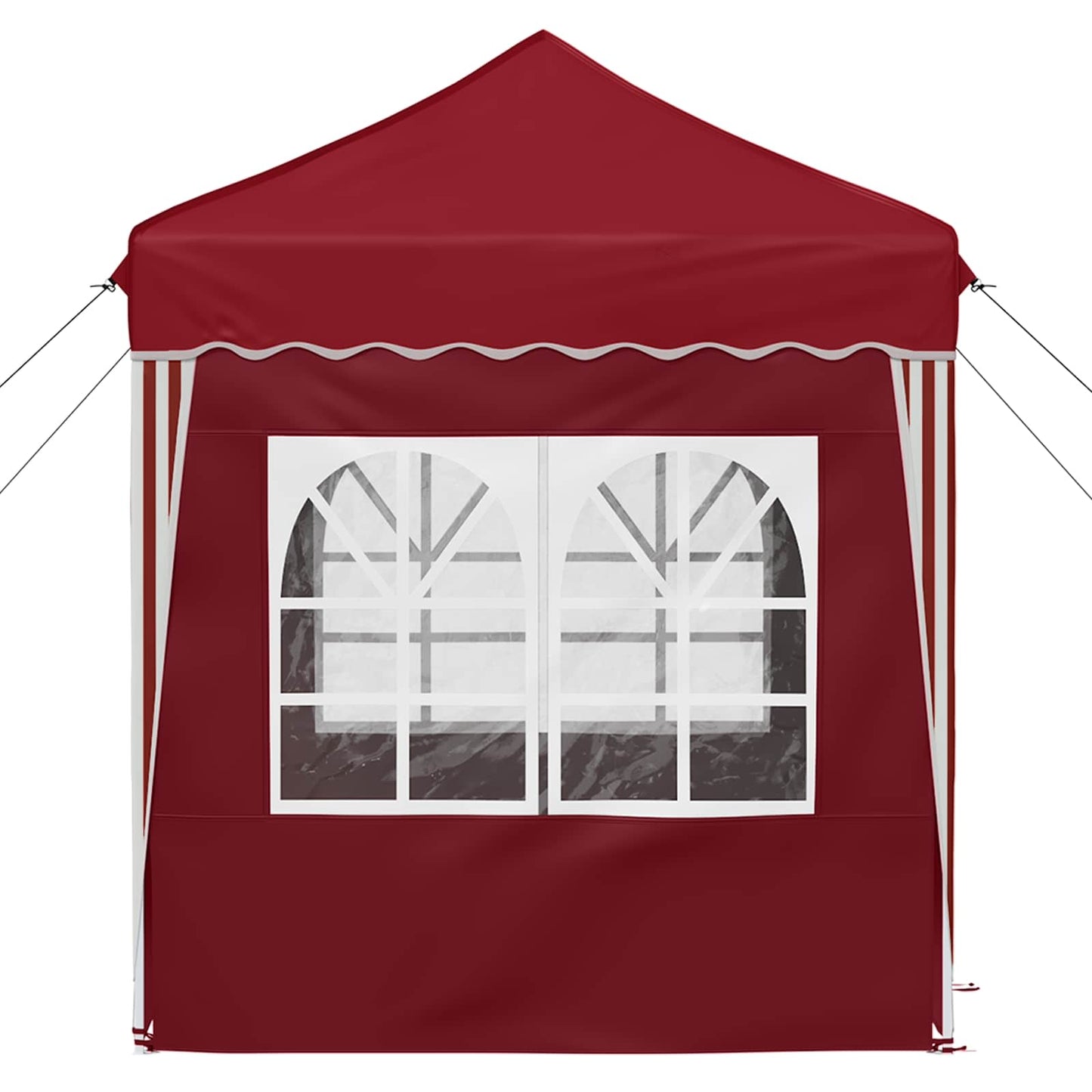 vidaXL Pop-up Party Tent 195 x 195 x 245 cm Burgundy Oxford Fabric - 12633