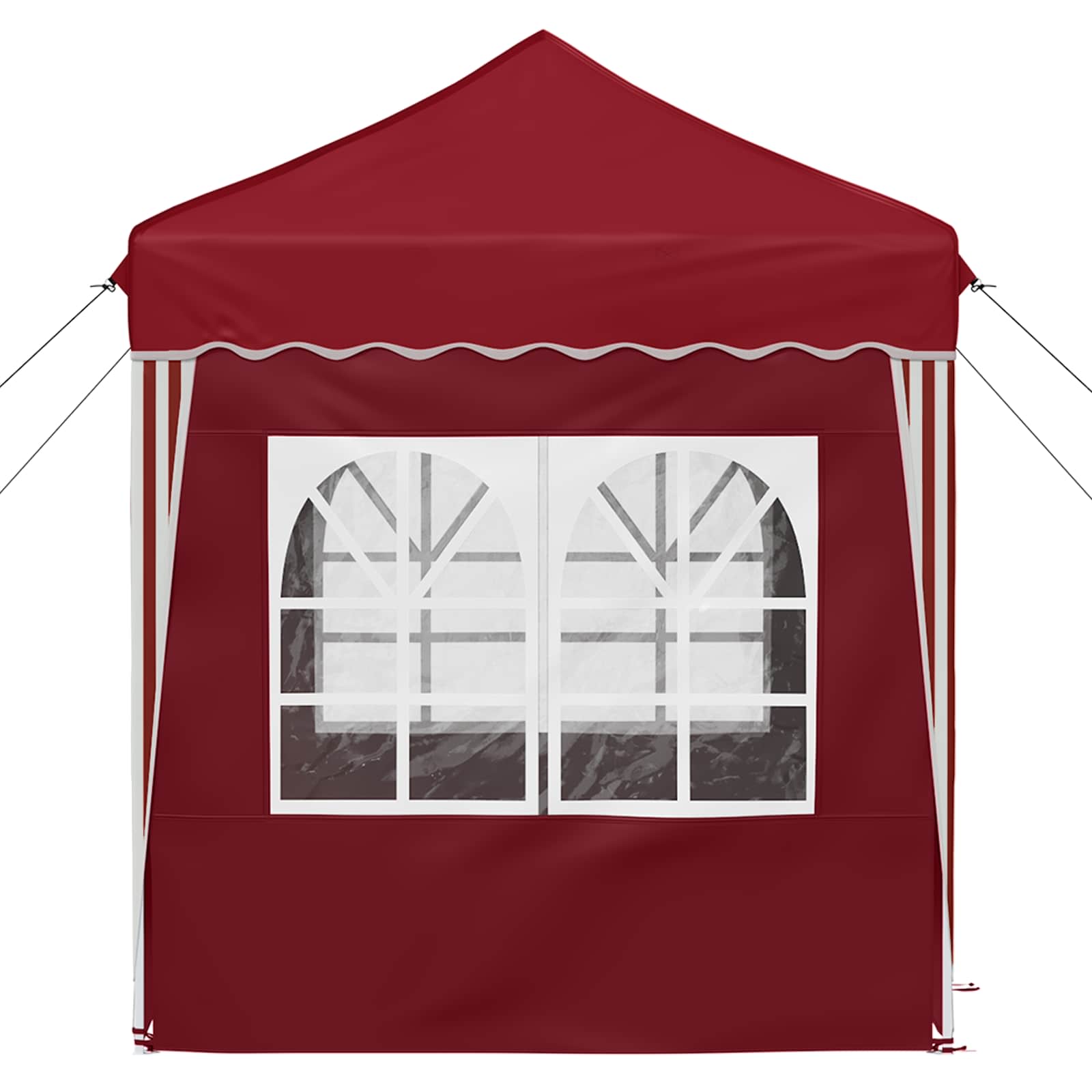 vidaXL Pop-up Party Tent 195 x 195 x 245 cm Burgundy Oxford Fabric - 12633