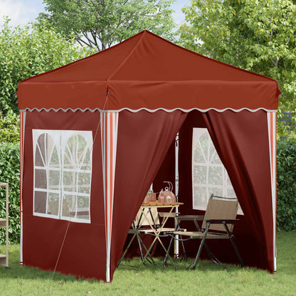 vidaXL Pop-up Party Tent 195 x 195 x 245 cm Terracotta Oxford Fabric - 12650