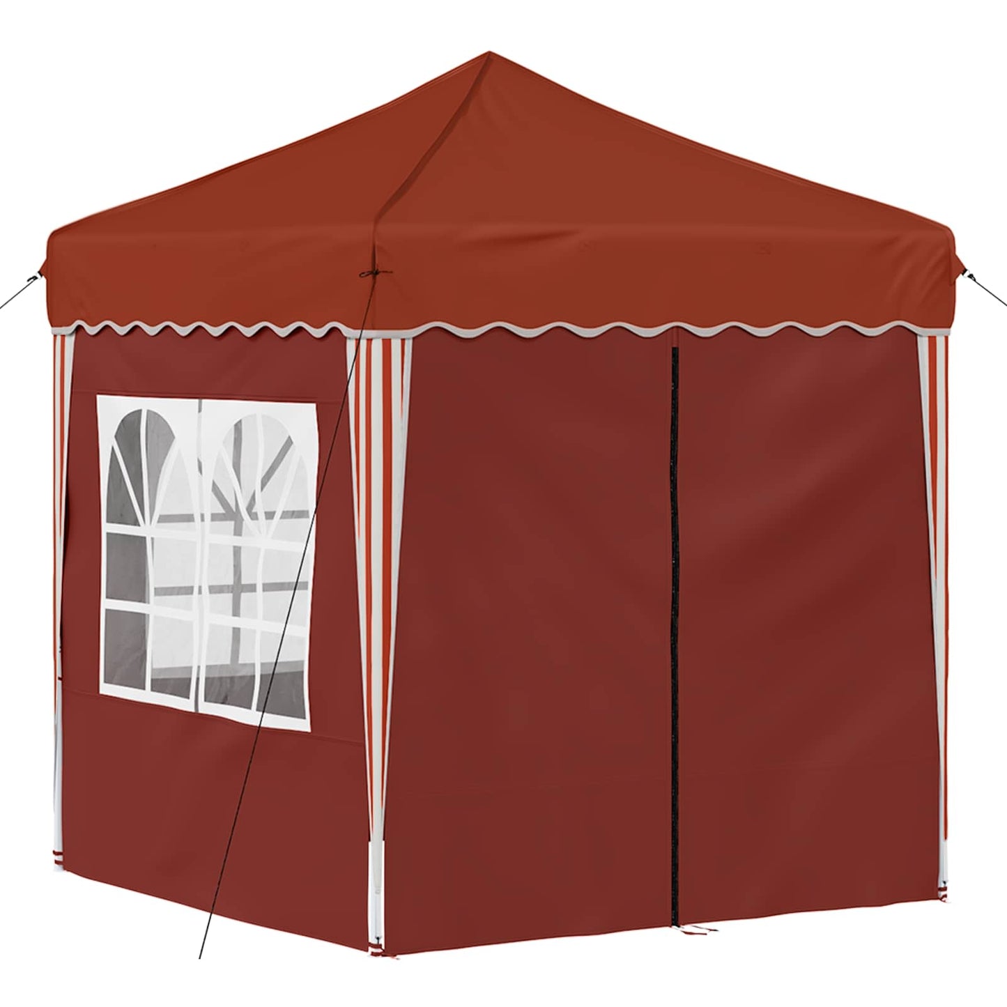 vidaXL Pop-up Party Tent 195 x 195 x 245 cm Terracotta Oxford Fabric - 12650