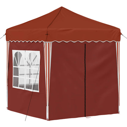 vidaXL Pop-up Party Tent 195 x 195 x 245 cm Terracotta Oxford Fabric - 12650