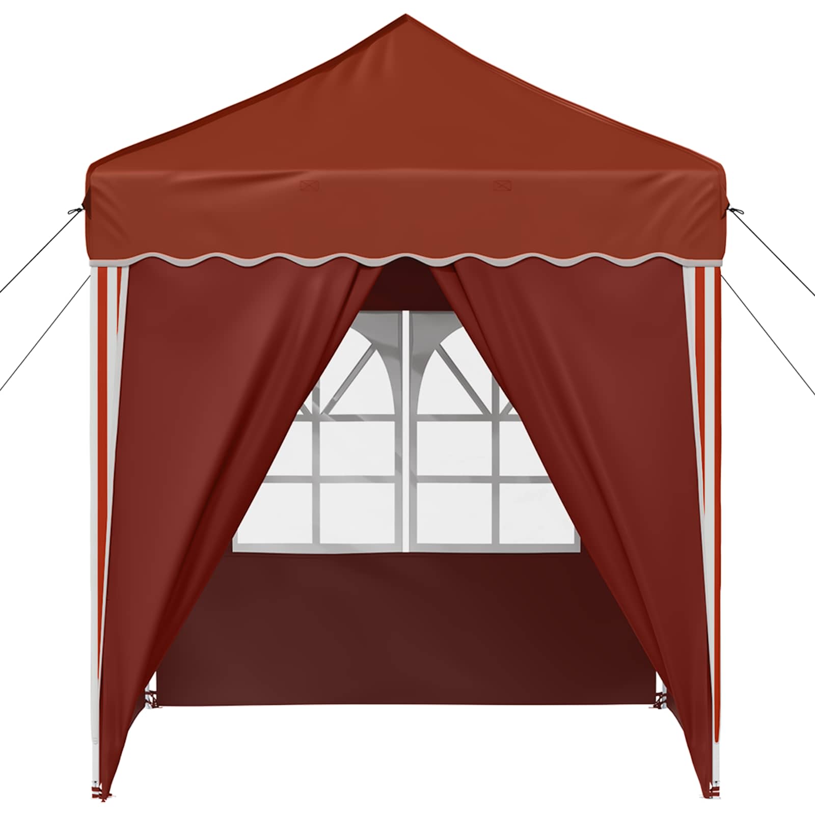 vidaXL Pop-up Party Tent 195 x 195 x 245 cm Terracotta Oxford Fabric - 12650