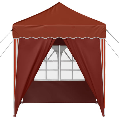 vidaXL Pop-up Party Tent 195 x 195 x 245 cm Terracotta Oxford Fabric - 12650