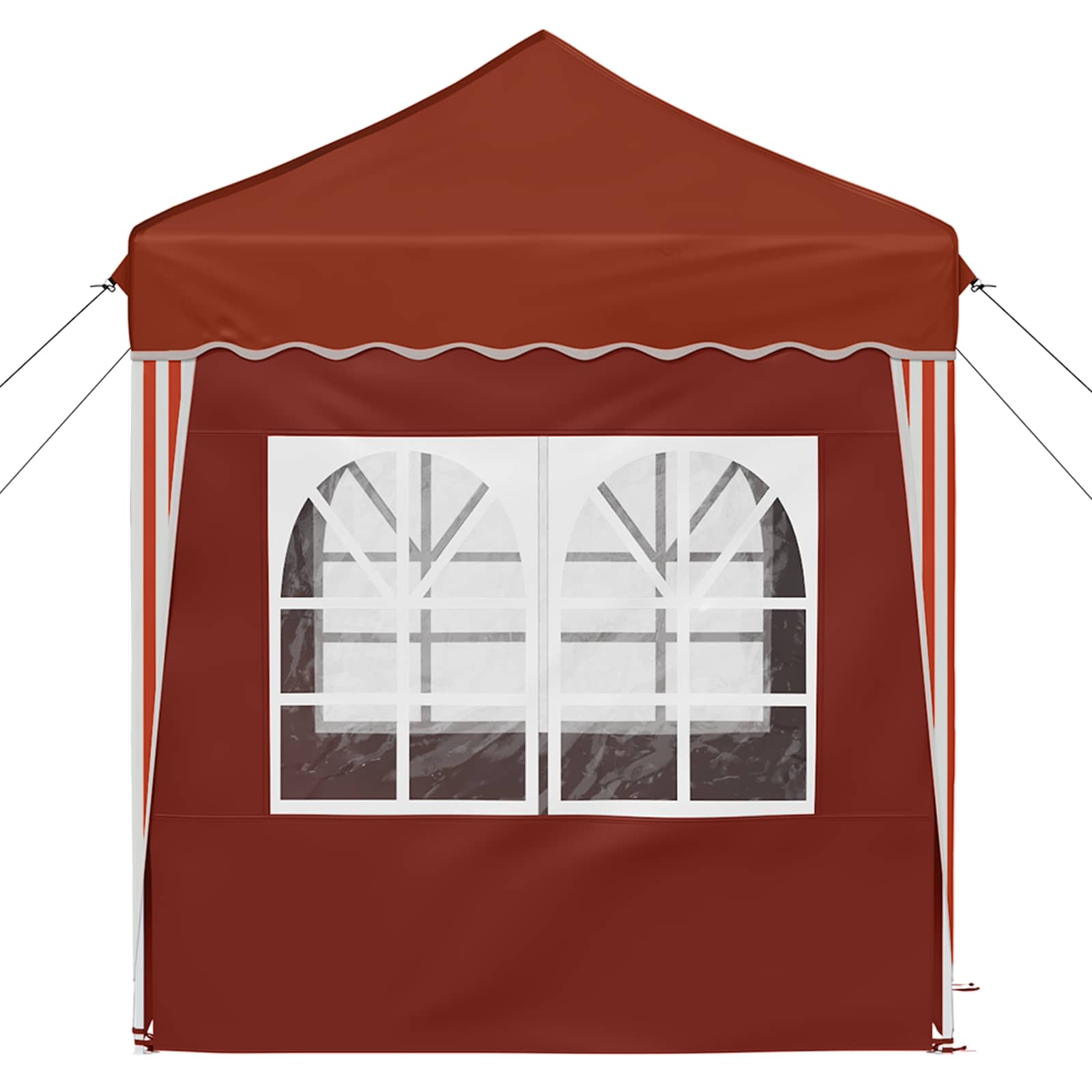 vidaXL Pop-up Party Tent 195 x 195 x 245 cm Terracotta Oxford Fabric - 12650