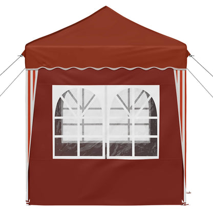 vidaXL Pop-up Party Tent 195 x 195 x 245 cm Terracotta Oxford Fabric - 12650