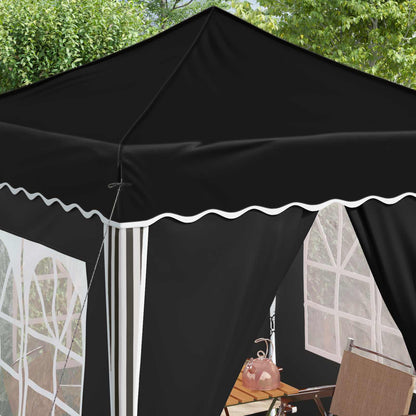 vidaXL Pop-up Party Tent 195 x 195 x 245 cm Black Oxford Fabric - 12651