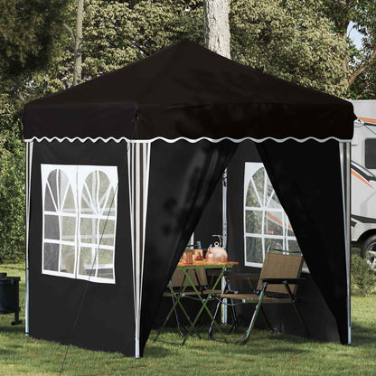 vidaXL Pop-up Party Tent 195 x 195 x 245 cm Black Oxford Fabric - 12651
