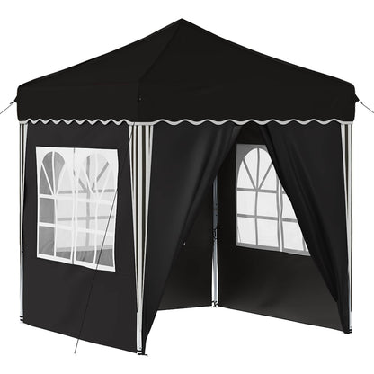 vidaXL Pop-up Party Tent 195 x 195 x 245 cm Black Oxford Fabric - 12651