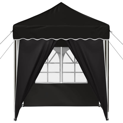 vidaXL Pop-up Party Tent 195 x 195 x 245 cm Black Oxford Fabric - 12651