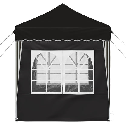 vidaXL Pop-up Party Tent 195 x 195 x 245 cm Black Oxford Fabric - 12651