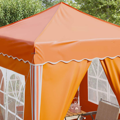 vidaXL Pop-up Party Tent 195 x 195 x 245 cm Orange Oxford Fabric - 12653