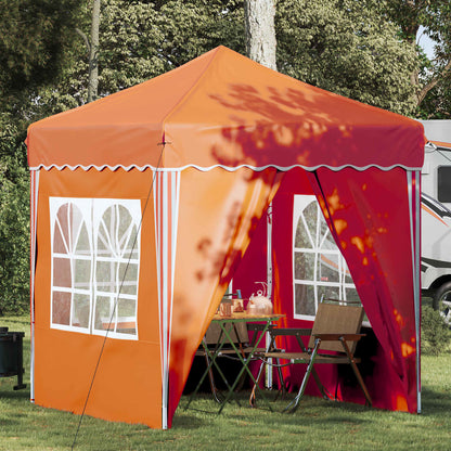 vidaXL Pop-up Party Tent 195 x 195 x 245 cm Orange Oxford Fabric - 12653
