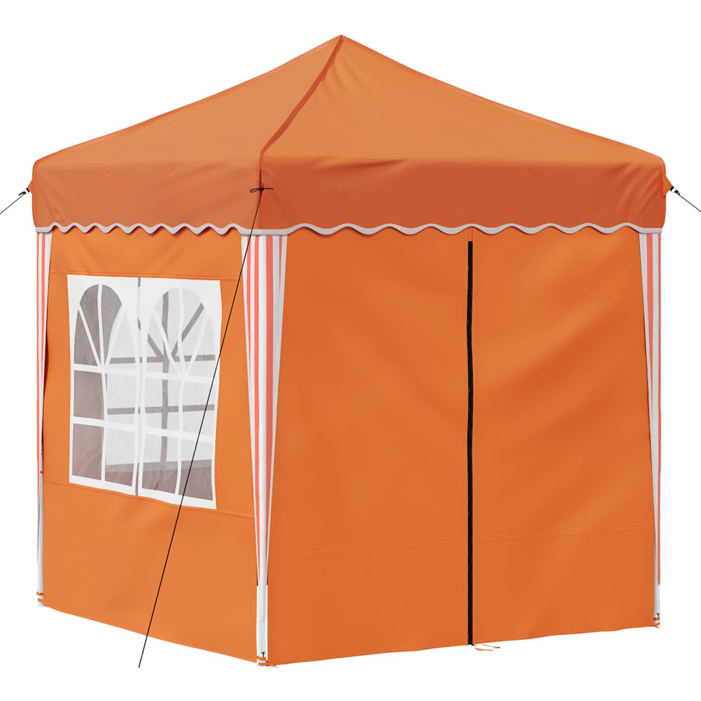 vidaXL Pop-up Party Tent 195 x 195 x 245 cm Orange Oxford Fabric - 12653