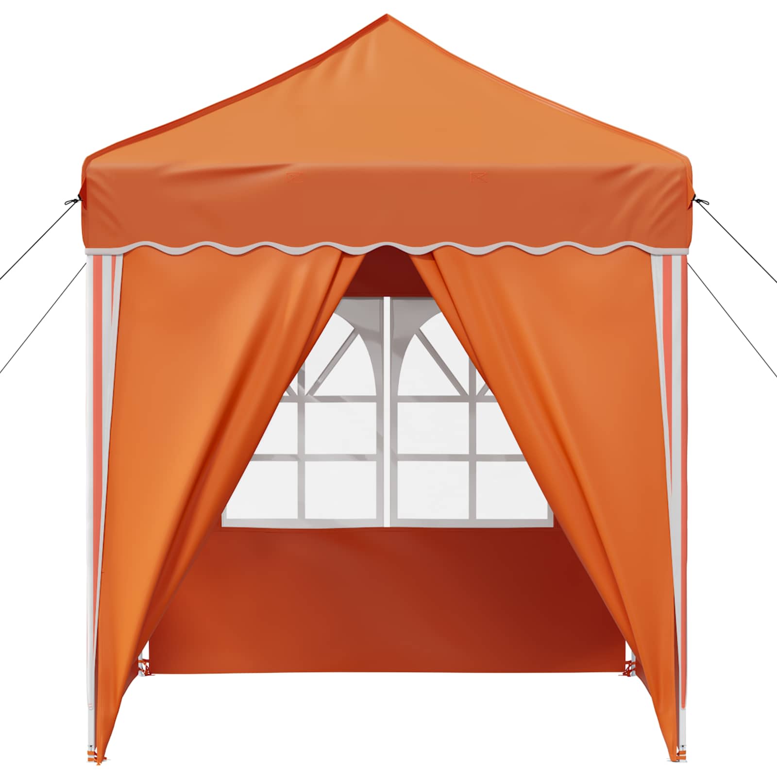 vidaXL Pop-up Party Tent 195 x 195 x 245 cm Orange Oxford Fabric - 12653