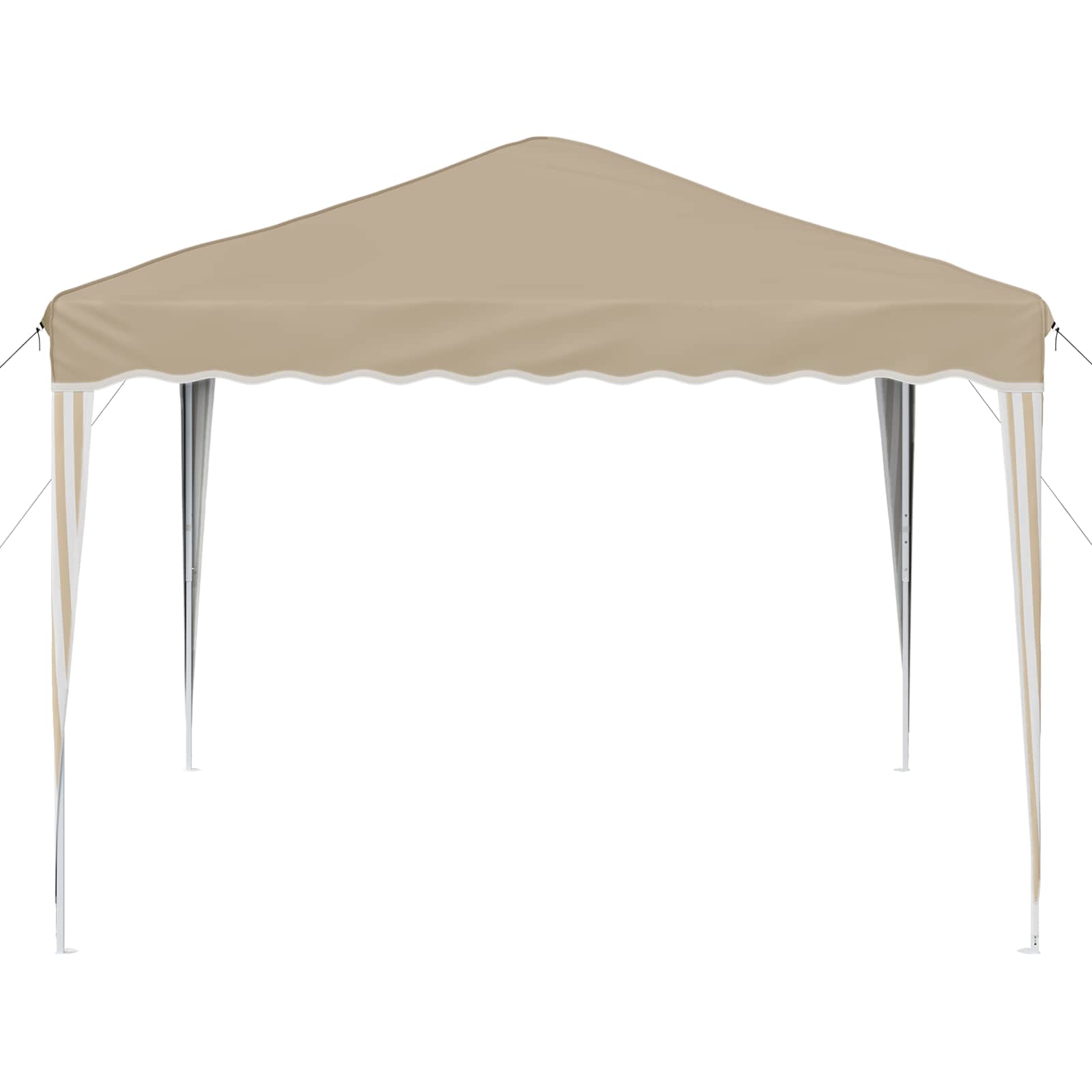 vidaXL Pop-up Party Tent 288 x 288 x 245 cm Cream Oxford Fabric
