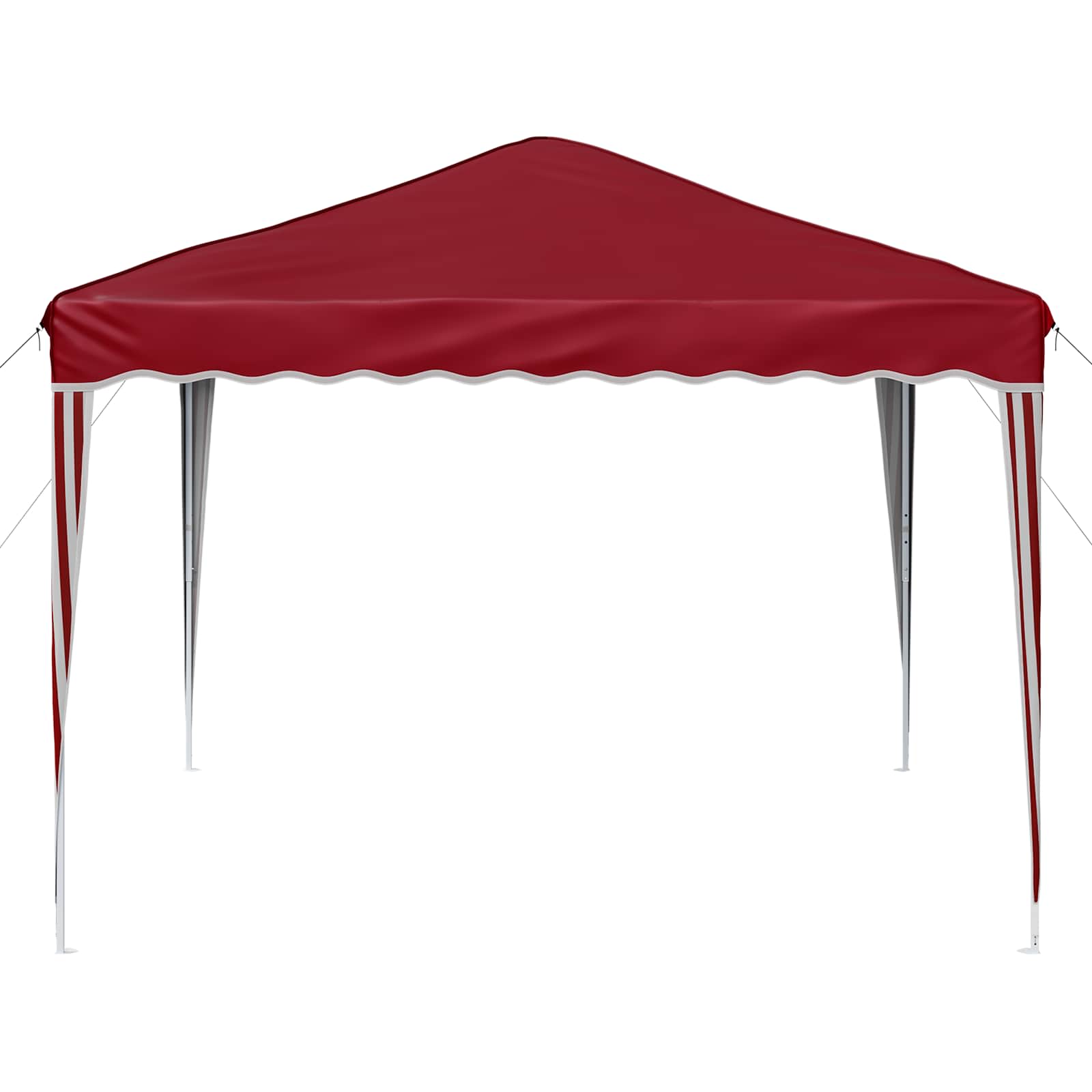 vidaXL Pop-up Party Tent 288 x 288 x 245 cm Burgundy Oxford Fabric