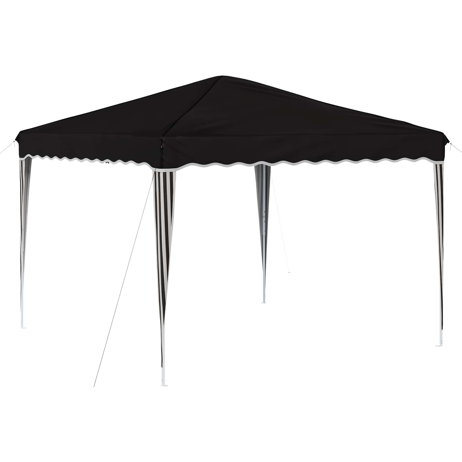 vidaXL Pop-up Party Tent 288 x 288 x 245 cm Black Oxford Fabric