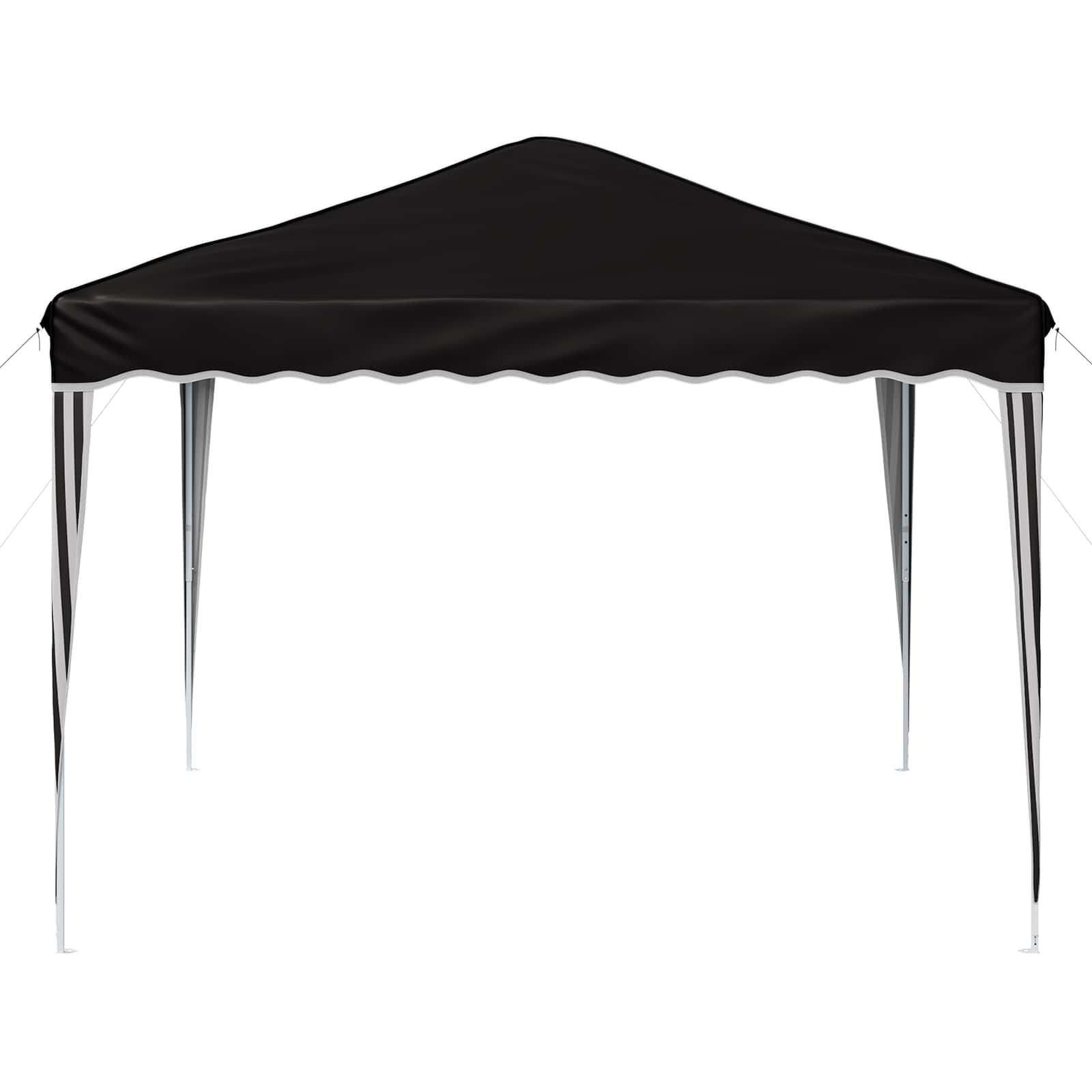 vidaXL Pop-up Party Tent 288 x 288 x 245 cm Black Oxford Fabric