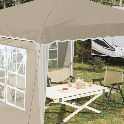 vidaXL Pop-up Party Tent 288 x 288 x 245 cm Cream Oxford Fabric - 12710