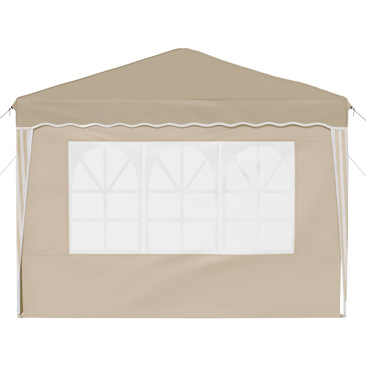 vidaXL Pop-up Party Tent 288 x 288 x 245 cm Cream Oxford Fabric - 12710