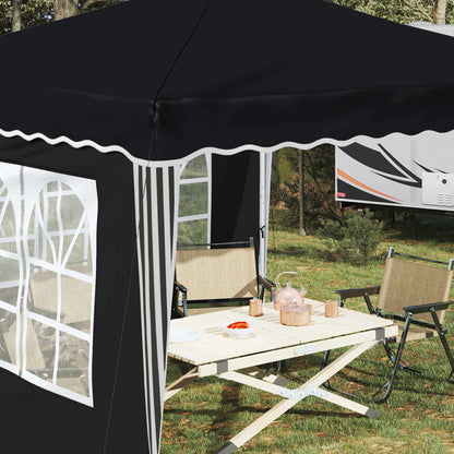 vidaXL Pop-up Party Tent 288 x 288 x 245 cm Anthracite Oxford Fabric - 12723