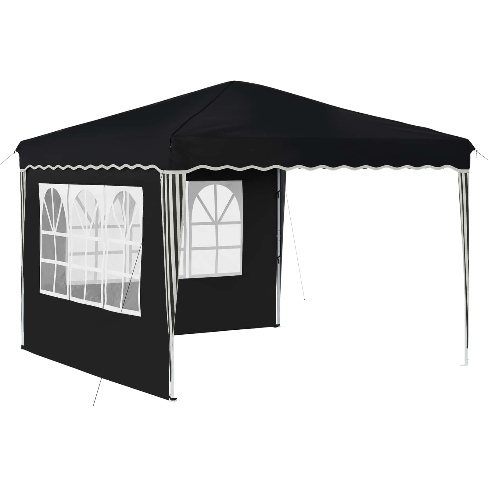 vidaXL Pop-up Party Tent 288 x 288 x 245 cm Anthracite Oxford Fabric - 12723