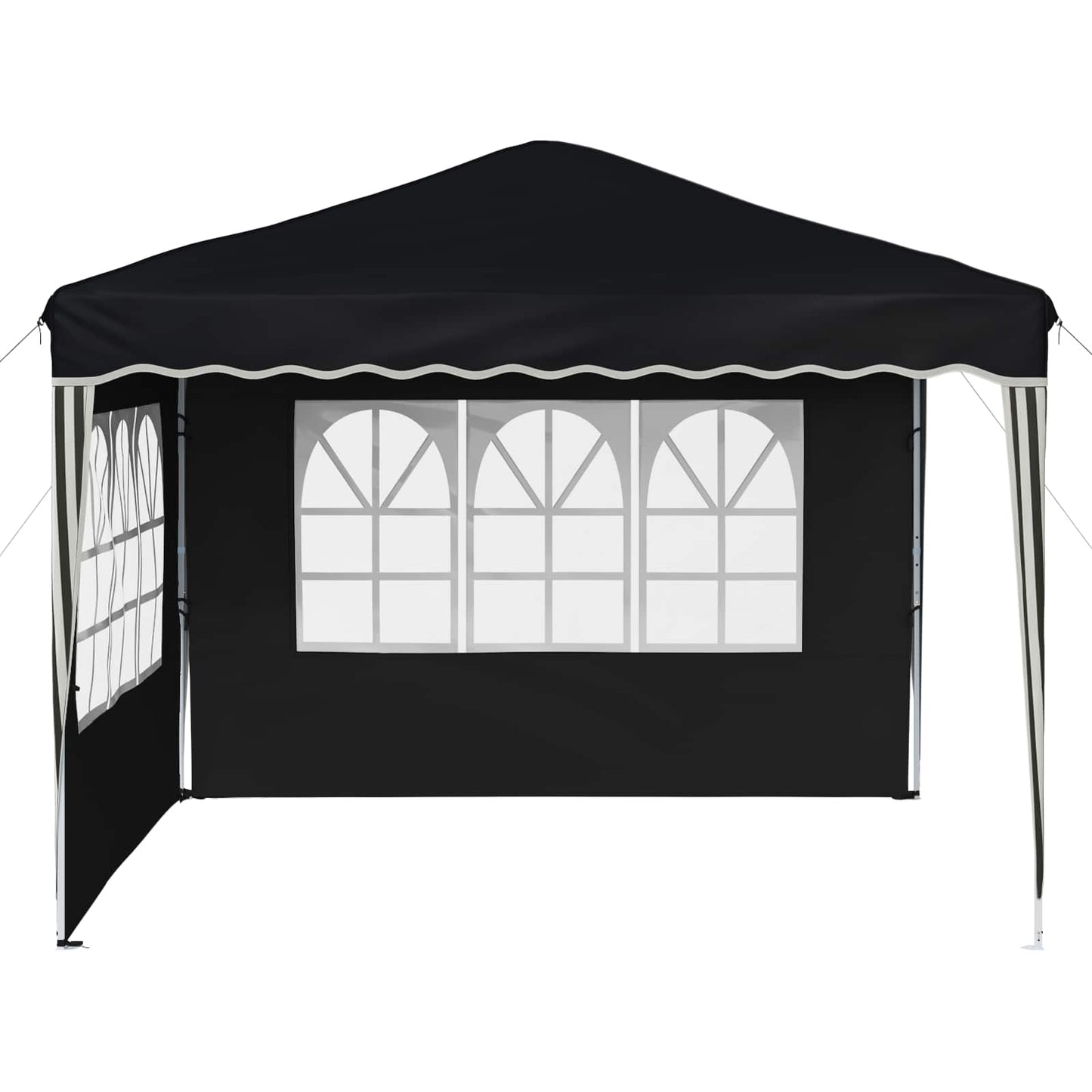 vidaXL Pop-up Party Tent 288 x 288 x 245 cm Anthracite Oxford Fabric - 12723