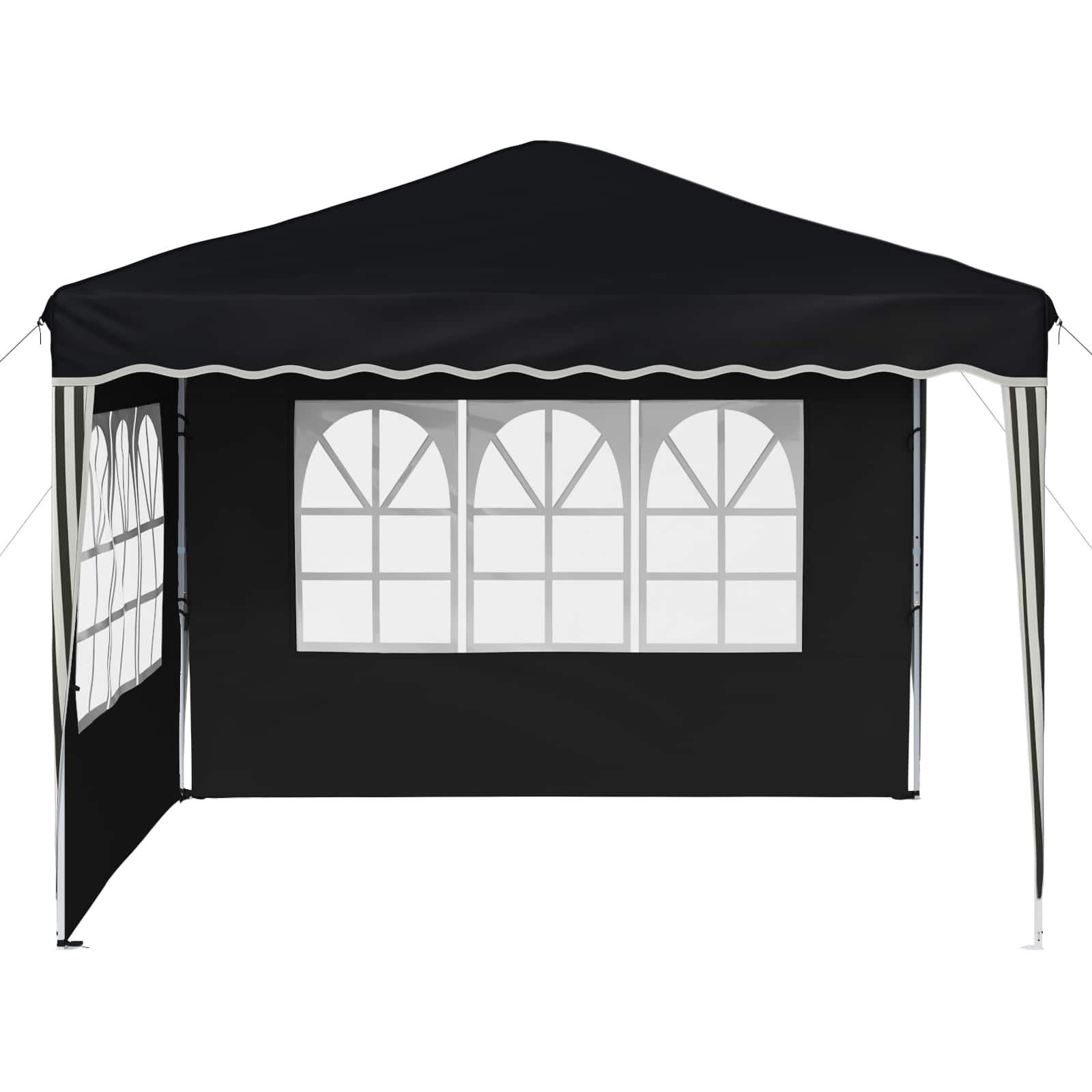 vidaXL Pop-up Party Tent 288 x 288 x 245 cm Anthracite Oxford Fabric - 12723