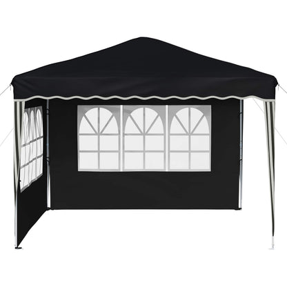 vidaXL Pop-up Party Tent 288 x 288 x 245 cm Anthracite Oxford Fabric - 12723