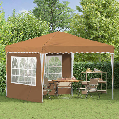 vidaXL Pop-up Party Tent 288 x 288 x 245 cm Beige Oxford Fabric - 12727