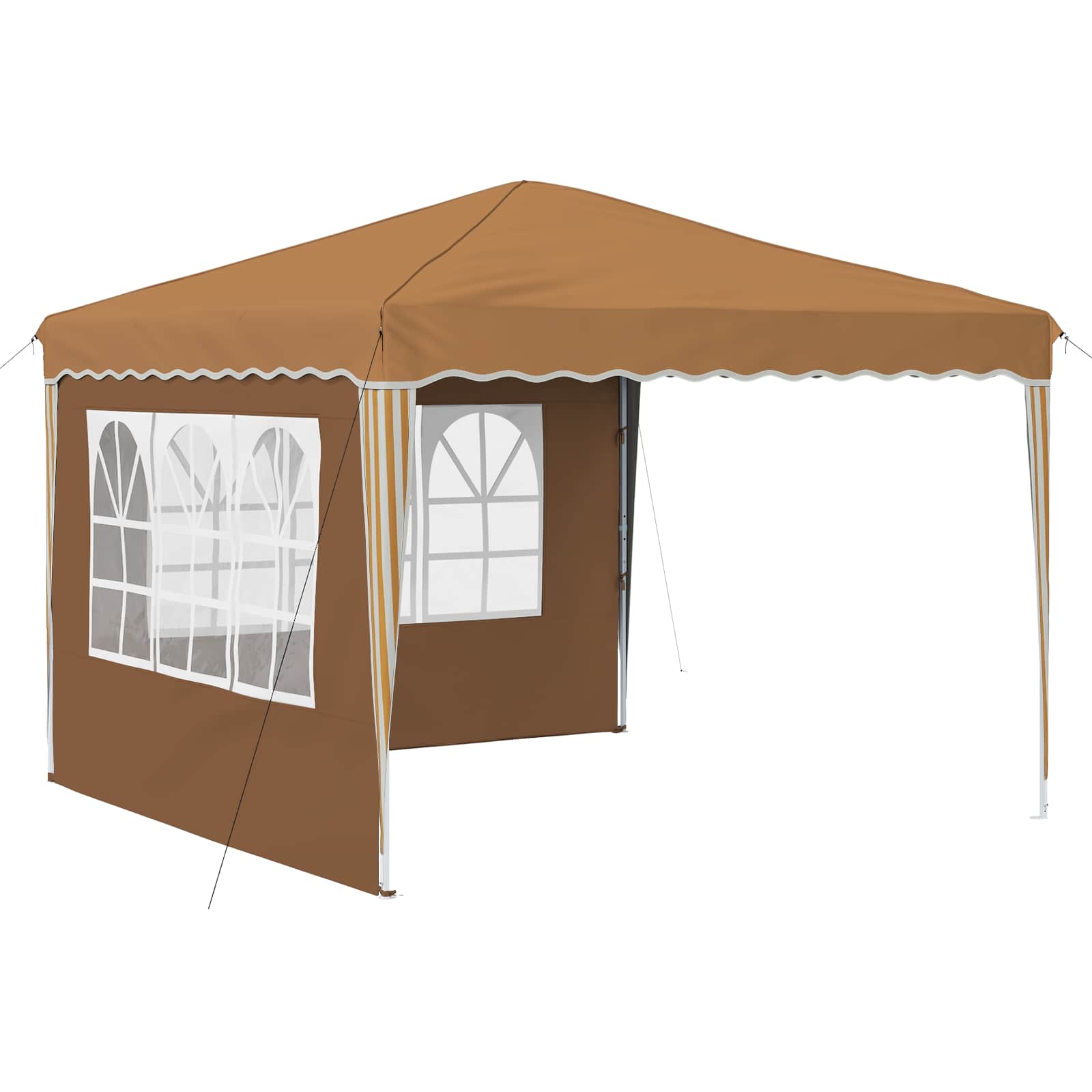 vidaXL Pop-up Party Tent 288 x 288 x 245 cm Beige Oxford Fabric - 12727