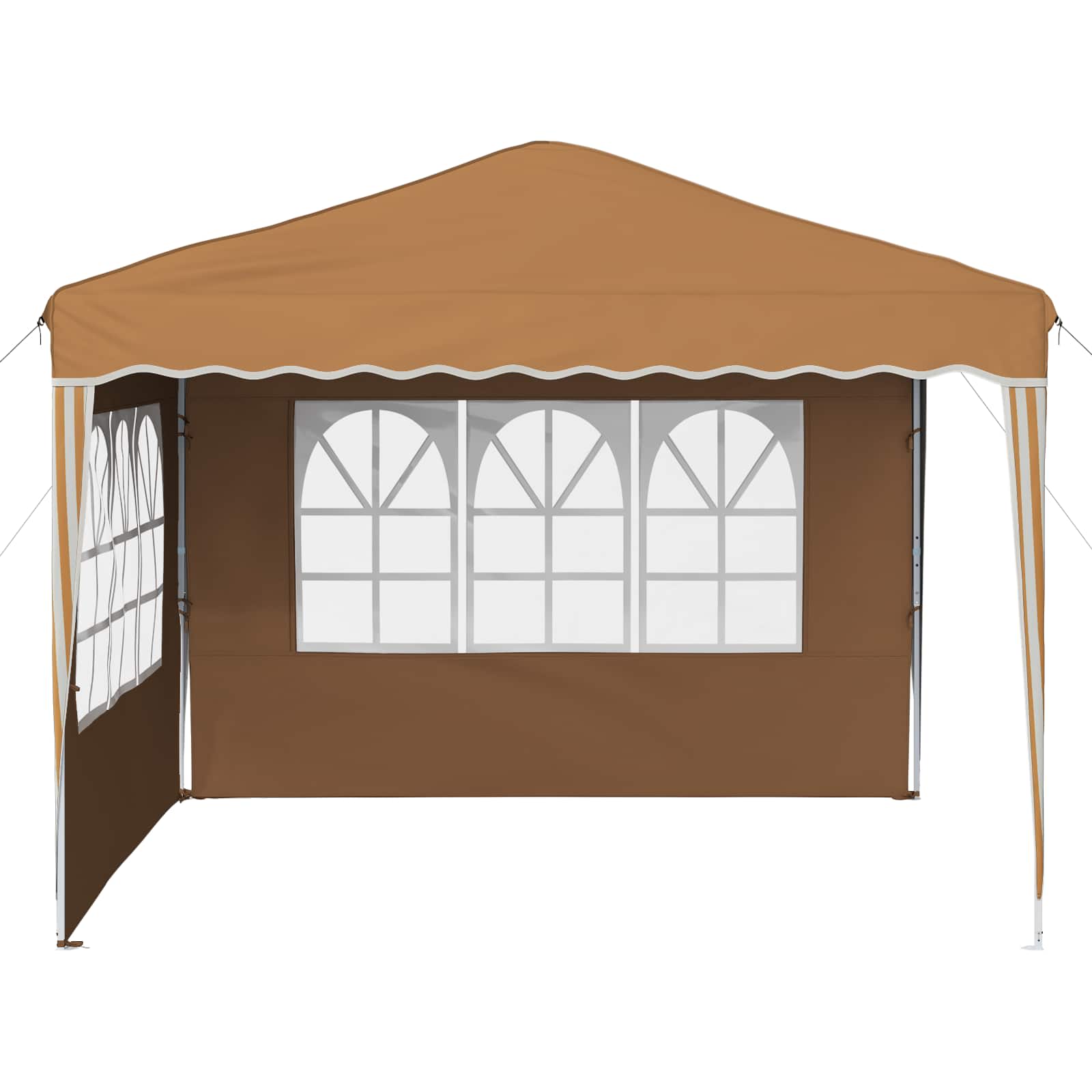 vidaXL Pop-up Party Tent 288 x 288 x 245 cm Beige Oxford Fabric - 12727