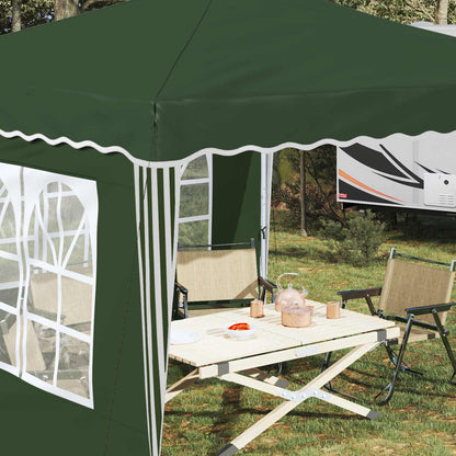 vidaXL Pop-up Party Tent 288 x 288 x 245 cm Green Oxford Fabric - 12736