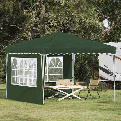 vidaXL Pop-up Party Tent 288 x 288 x 245 cm Green Oxford Fabric - 12736