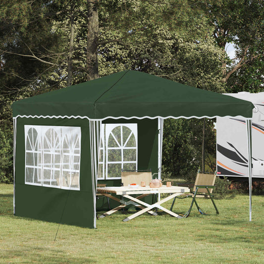 vidaXL Pop-up Party Tent 288 x 288 x 245 cm Green Oxford Fabric - 12736