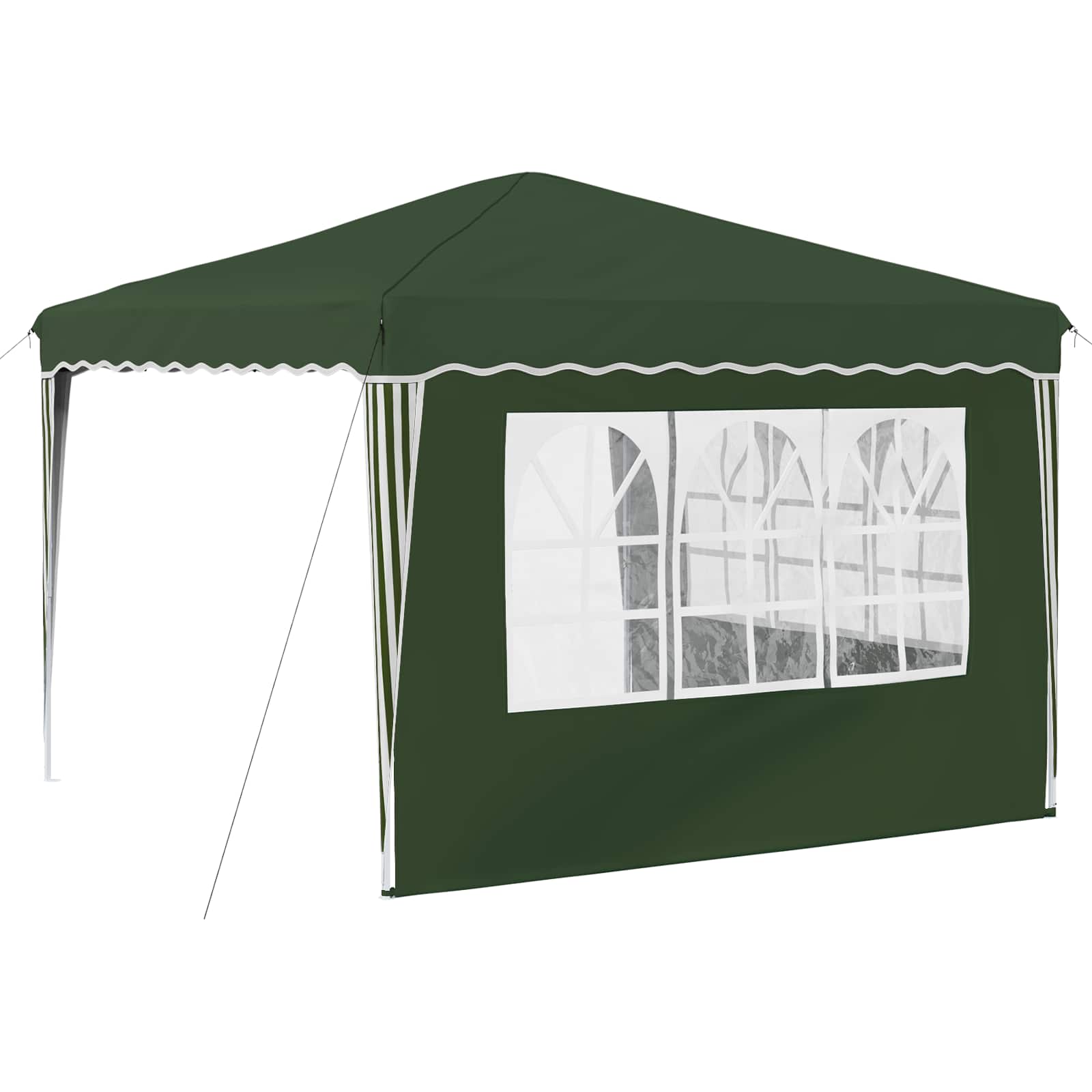 vidaXL Pop-up Party Tent 288 x 288 x 245 cm Green Oxford Fabric - 12736