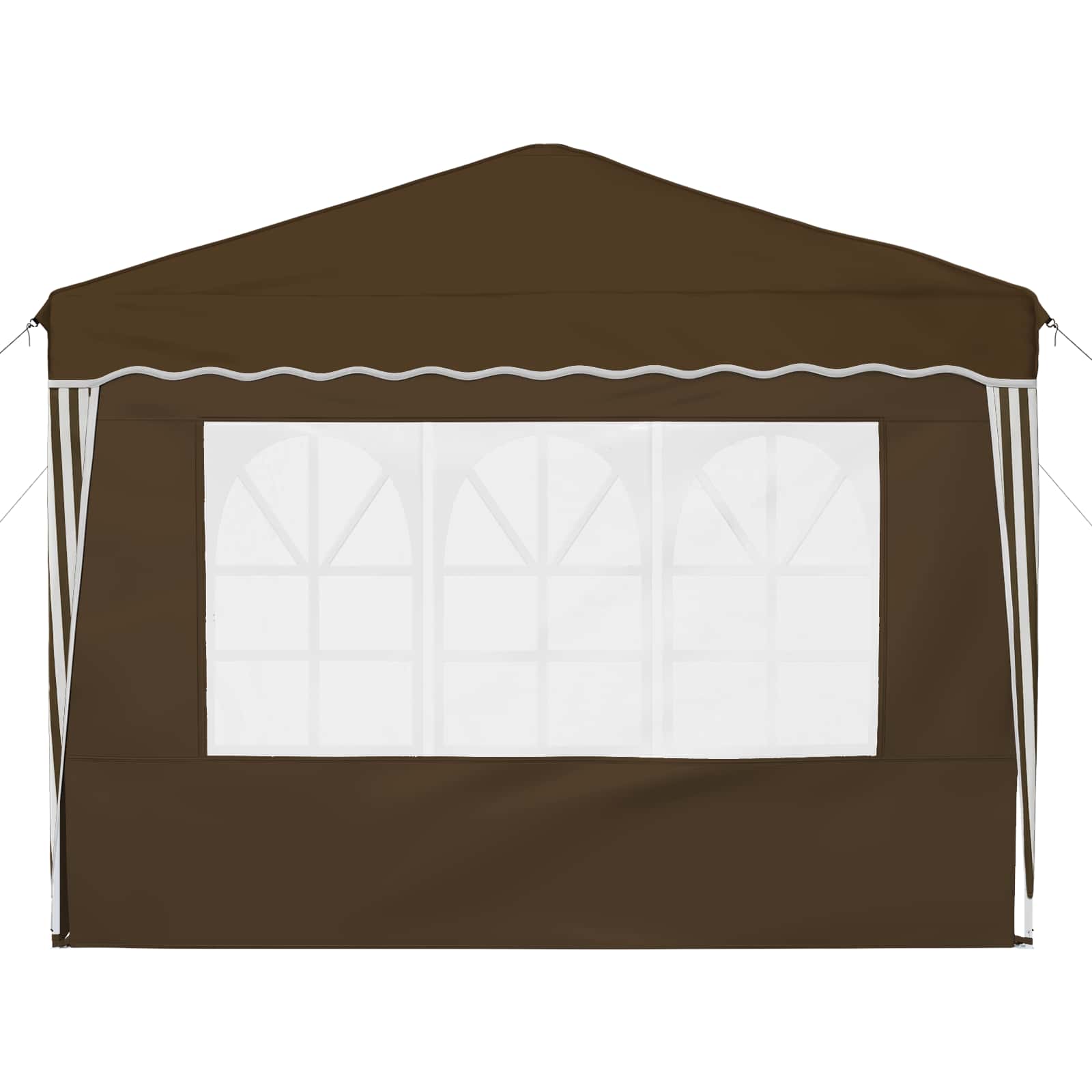 vidaXL Pop-up Party Tent 288 x 288 x 245 cm Taupe Oxford Fabric - 12738
