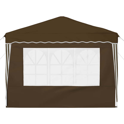 vidaXL Pop-up Party Tent 288 x 288 x 245 cm Taupe Oxford Fabric - 12738