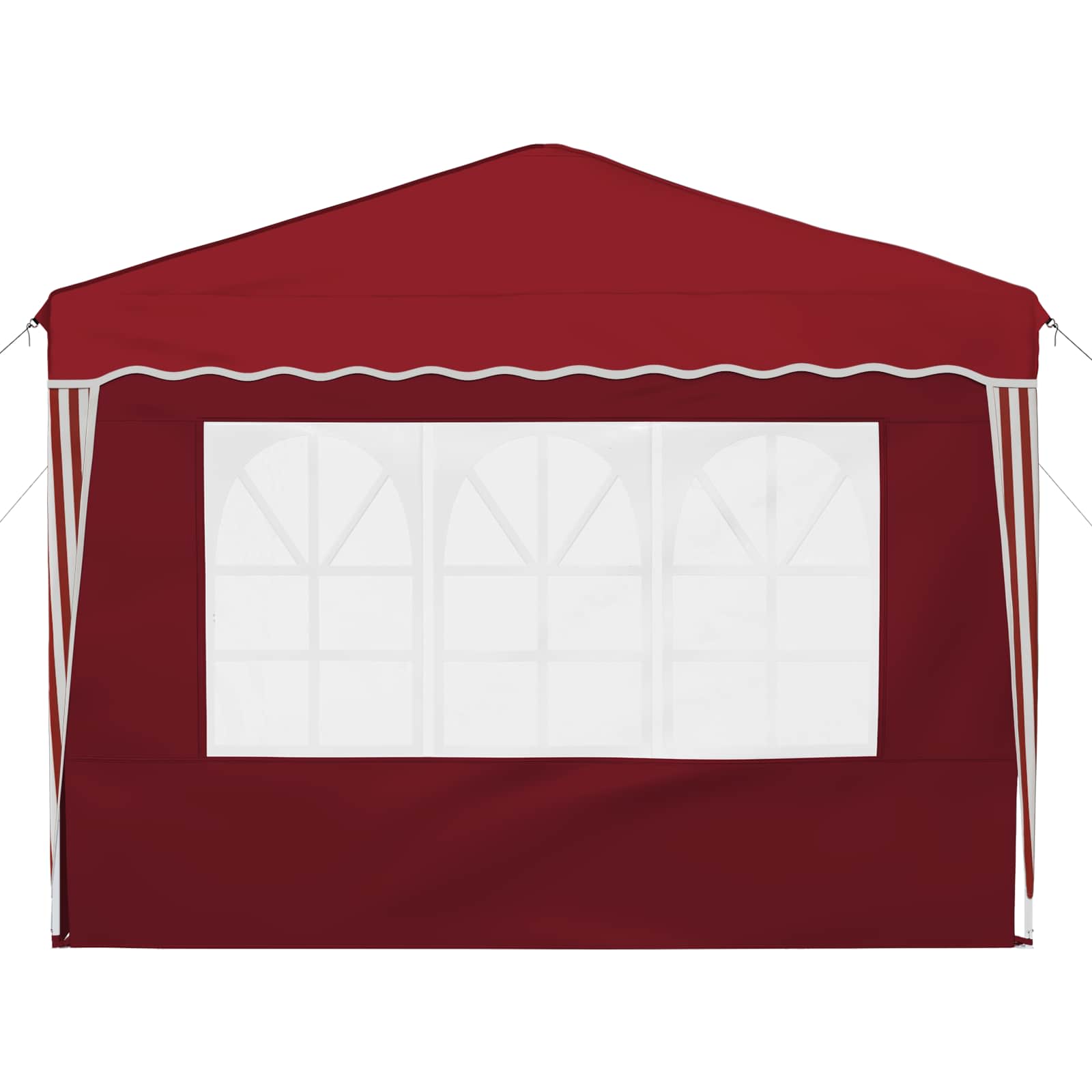 vidaXL Pop-up Party Tent 288 x 288 x 245 cm Burgundy Oxford Fabric - 12739