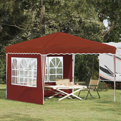 vidaXL Pop-up Party Tent 288 x 288 x 245 cm Terracotta Oxford Fabric - 12741
