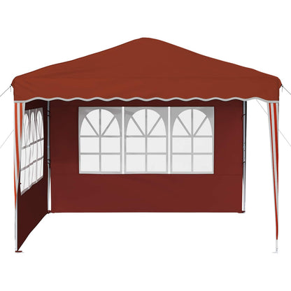 vidaXL Pop-up Party Tent 288 x 288 x 245 cm Terracotta Oxford Fabric - 12741
