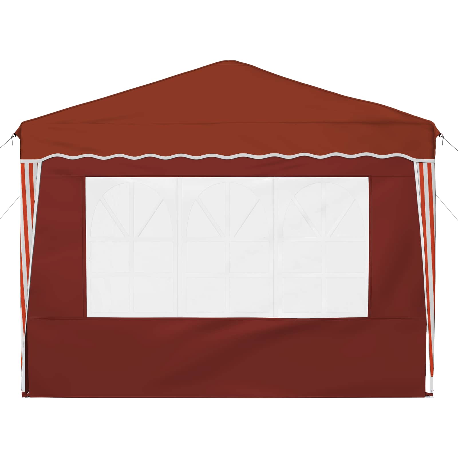 vidaXL Pop-up Party Tent 288 x 288 x 245 cm Terracotta Oxford Fabric - 12741